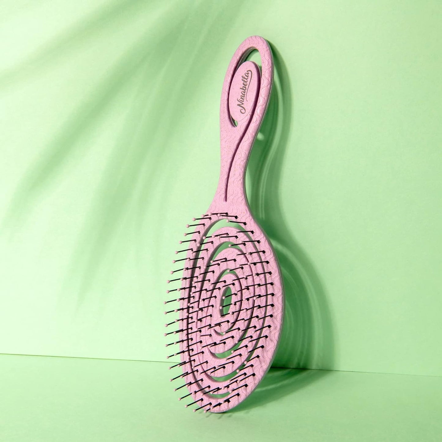 Detangling Hair Brush for Women & Men - Does Not Pull, Removes Tangles, Brushes for Straight, Curly & Wet Hair - Detangle Brush - Unique Spiral Hairbrush, Lilac